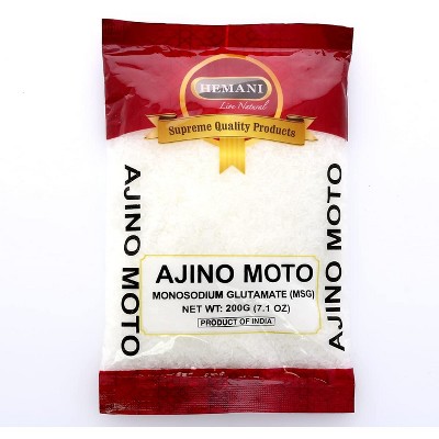 HEMANI Aji no Moto - Ajinomoto 200g (7.1 oz) - Monosodium Glutamate (MSG) - Glutamate Monosodique - Umami Seasoning