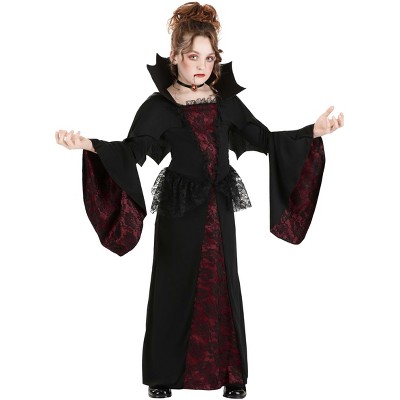 HalloweenCostumes.com Royal Vampire Sustainable Materials Girl's Costume | Vampire Costumes