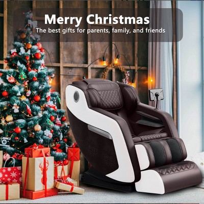 Full-Body Massage Chair With Foot Massage And Air Massage System, Massage Chair 0 Gravity With LCD Screen, Retractable Footrest Chair-Cuddlewood