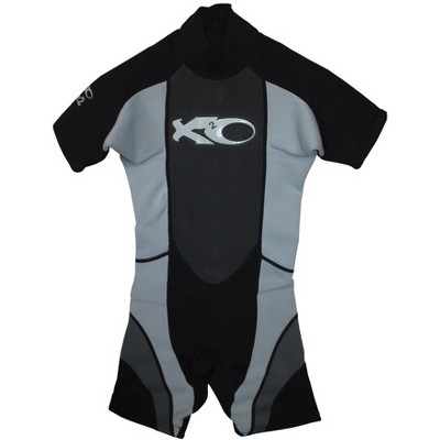 X2O Youth Shorty Wetsuit 3:2 Silver- Medium