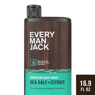 Every Man Jack Sea Salt + Citrus Hydrating Men's Body Wash - 16.9 fl oz