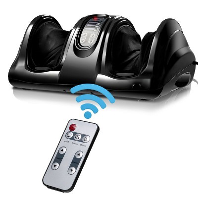 Costway  Foot Massager Kneading and Rolling Leg Calf Ankle w/Remote Black