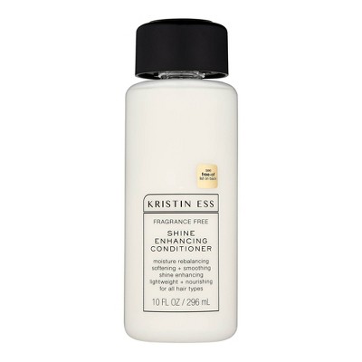 Kristin Ess Hair Fragrance Free Shine Enhancing Hair Conditioner, Moisturizing, Color Safe, Vegan + Sulfate Free - 10 fl oz