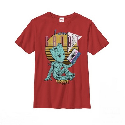 Boy's Marvel Guardians of the Galaxy Vol. 2 Groot Tape T-Shirt