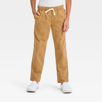 Boys' Stretch Straight Fit Woven Pull-On Pants - Cat & Jack™