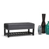 Riley Storage Ottoman Bench Faux Leather - WyndenHall - 3 of 4