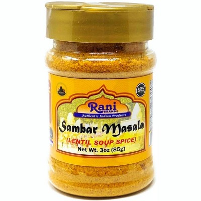 Sambar Masala, Indian 10-Spice Blend - 3oz (85g) - Rani Brand Authentic Indian Products