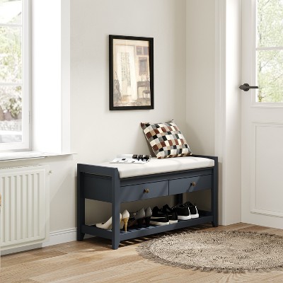 39'' 2-in-1 Entryway Cushion Shoe Bench with Storage - Tree City