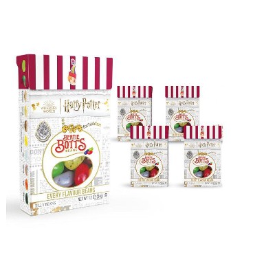 Jelly Belly 4 Pack Harry Potter Bertie Botts Jelly Beans 1.2oz Great Gift For any Harry Potter Fan!