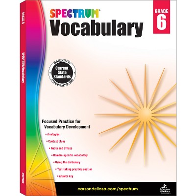 Spectrum Vocabulary, Grade 6 - (Paperback)