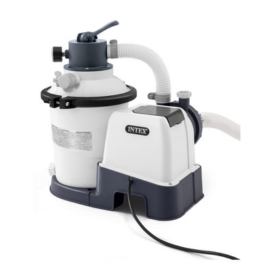 Intex 26645EG 2100 GPH Above Ground Pool Sand Filter Pump with Automatic Timer