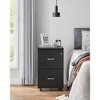 2-Drawer File Cabinet, Locking Wood Filing Cabinet for Home Office, Small Rolling File Cabinet - 4 of 4