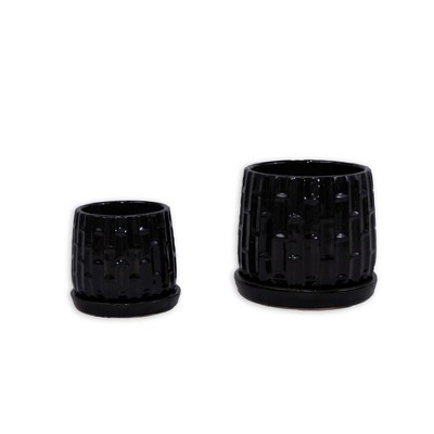 KTMBDW Plant Pots, Ceramic Planters with Drainage Holes,Nursery Planting Pot for Indoor Out Door Plants
