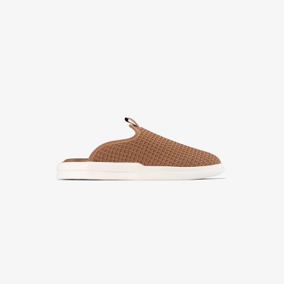 Lusso Cloud Adult Pelli Waffle Slide Size Chestnut/Marshmallow