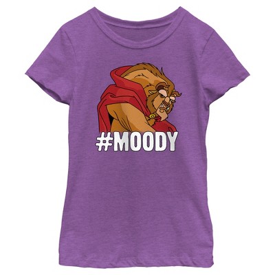 Girl's Beauty and the Beast Hashtag Moody T-Shirt