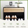 Natural Rattan  Shoe Cabinet Organizer Freestanding - 4 of 4