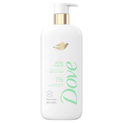 Dove Serum Body Wash with 1% Clearing Salicylic Acid - Acne Clear - 18.5 fl oz