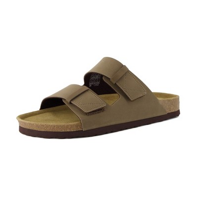 CUSHIONAIRE Men's Lynx Cork footbed Sandal with +Comfort