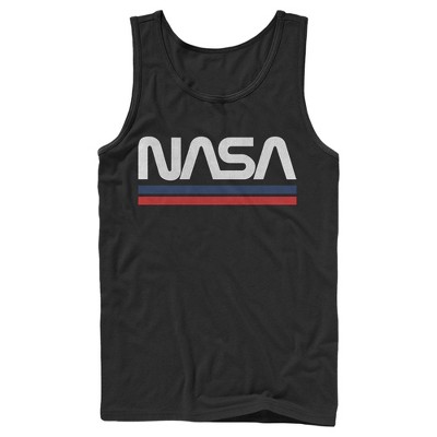 Men's NASA Stripe Minimal Logo Vintage Tank Top