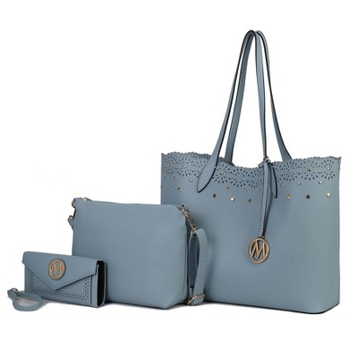 MKF Collection Mariahna 3-Piece Set – Shopper Tote, Crossbody Bag, and Wristlet Wallet Purse by Mia K