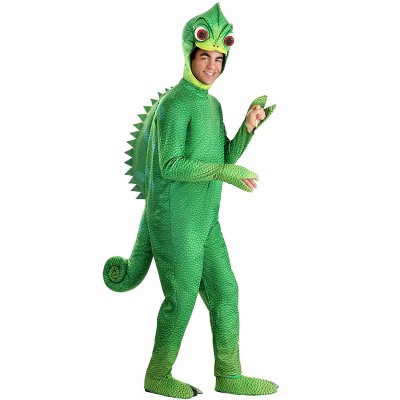 HalloweenCostumes.com Adult Disney Tangled Pascal Costume, Chameleon Themed Outfit With Headpiece, Mitts, and Shoe Covers