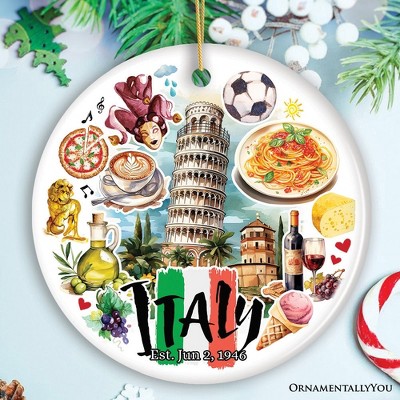 Artistic Italy Landmarks Ornament, Italian Souvenir for Ceramic Christmas Gift  3