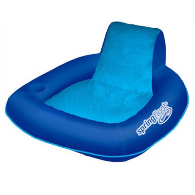 Swim Way 39" Blue Inflatable Spring Float SunSeat Swimming Pool Lounge Seat