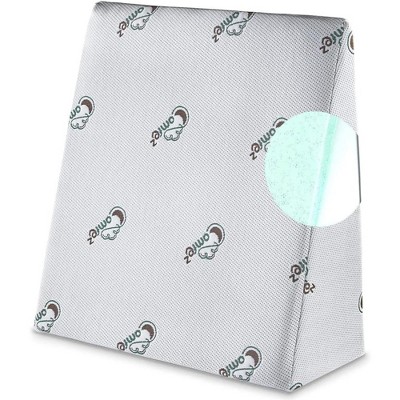 ComfEz Wedge Pillow, Zippered Rayon Jacquard Cover - Ideal for Acid Reflux, Sleep Apnea, Pregnancy and Reduce Snoring (25x25x10”)