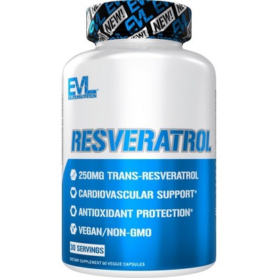 Evlution Nutrition Resveratrol - Antioxidant Support - 30 Servings