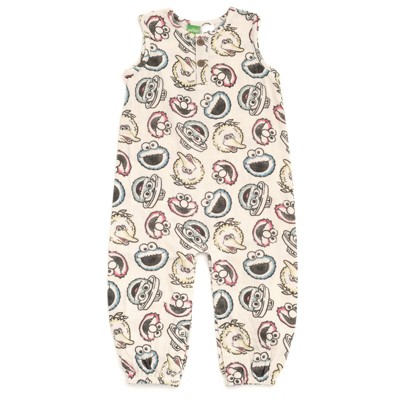 Sesame Street Baby Cotton Gauze Matching Family Henley Sleeveless Romper Newborn to Infant