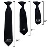 Solid Color Pre-tied Clip On Necktie For Boy - 2 of 4