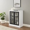 Cecily Stackable Storage Pantry White/Matte Black - Crosley: Farmhouse Style, 3 Adjustable Shelves, MDF Veneer - 4 of 4