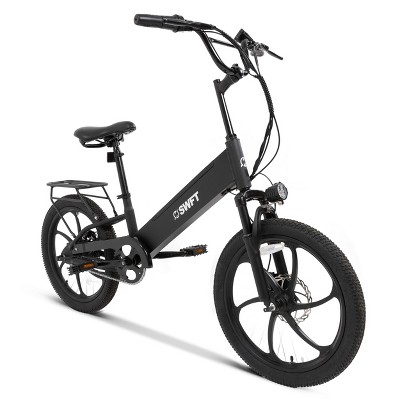 SWFT Adult RX 20" Compact Step Through Electric Cruiser Bike - Black