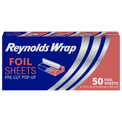 Reynolds Kitchens Pre-Cut Pop-Up Foil Sheets - 50ct