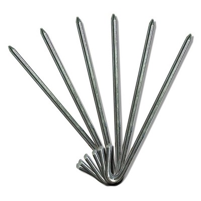 Moose Supply 18" x 5/8" Heavy Duty Steel Tent Stake Ground Peg, 10 pack