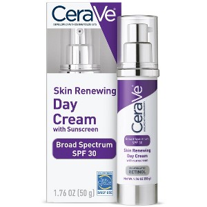 CeraVe Skin Renewing Anti-Aging Face Cream with Sunscreen and Retinol – SPF 30 – 1.76oz - 1 of 4