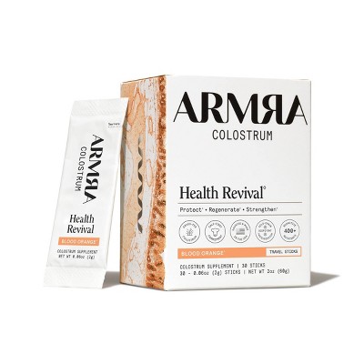 ARMRA Colostrum Powder Travel Packs - Blood Orange - 0.06oz/30ct