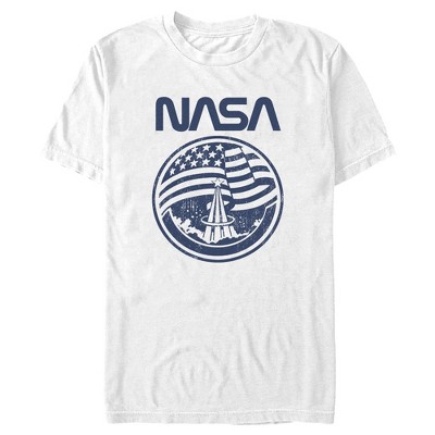 Men's NASA Distressed American Flag T-Shirt