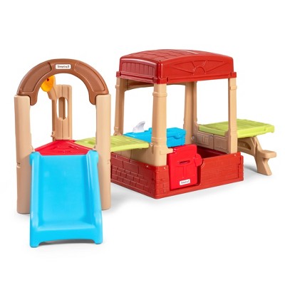 Simplay3 Sunny Slide and Climb Picnic Playhouse (2 Boxes) Dome Climber