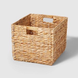 Woven Water Hyacinth Milk Crate - Brightroom™ - 1 of 4
