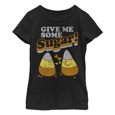 Girl's CHIN UP Halloween Candy Corn Sugar T-Shirt