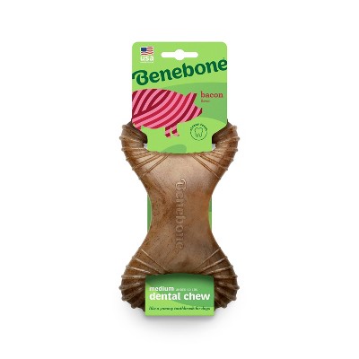 Benebone Dental Chew Dog Toy - Bacon - M
