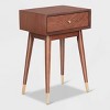 Sutton Mid-Century Modern Side Table Walnut Brown - Adore Decor - 2 of 4