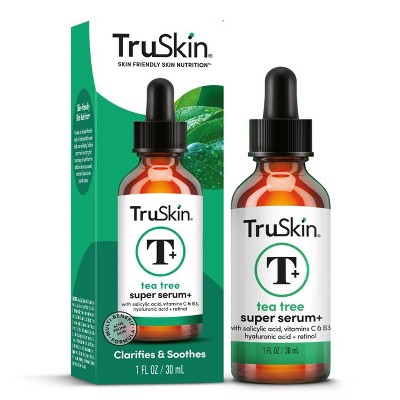 TruSkin Tea Tree Super Serum with Vitamin C, Salicylic Acid, Niacinamide & Retinol - 1 fl oz