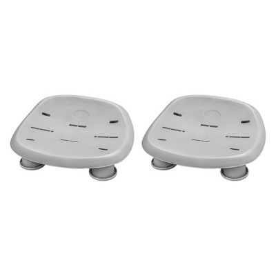 Bestway SaluSpa Underwater Durable Non Slip Swimming Pool and Spa Comfort Seat with Adjustable Height Legs and Weighted Feet, Gray (2 Pack)