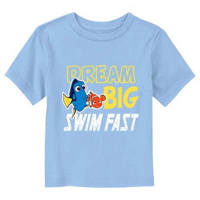 Finding Dory Dream Big Swim Fast  T-Shirt - Light Blue - 2T