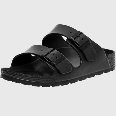 Alpine Swiss Mens Double Strap Slide Sandals EVA Flat Casual Comfortable Shoes