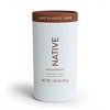 Native Plastic Free Deodorant  for Women & Men - Coconut & Vanilla - Aluminum Free - 2.65oz - 2 of 4