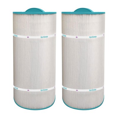 Hurricane Filters 2 Pack Replacement Spa Filter Cartridge Compatible To Unicel C-8399, PCD100W, Filbur FC-3965, and Caldera 100, White