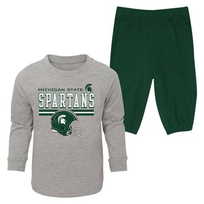 NCAA Michigan State Spartans Toddler Boys' 2pc Long Sleeve T-Shirt & Pants Set
